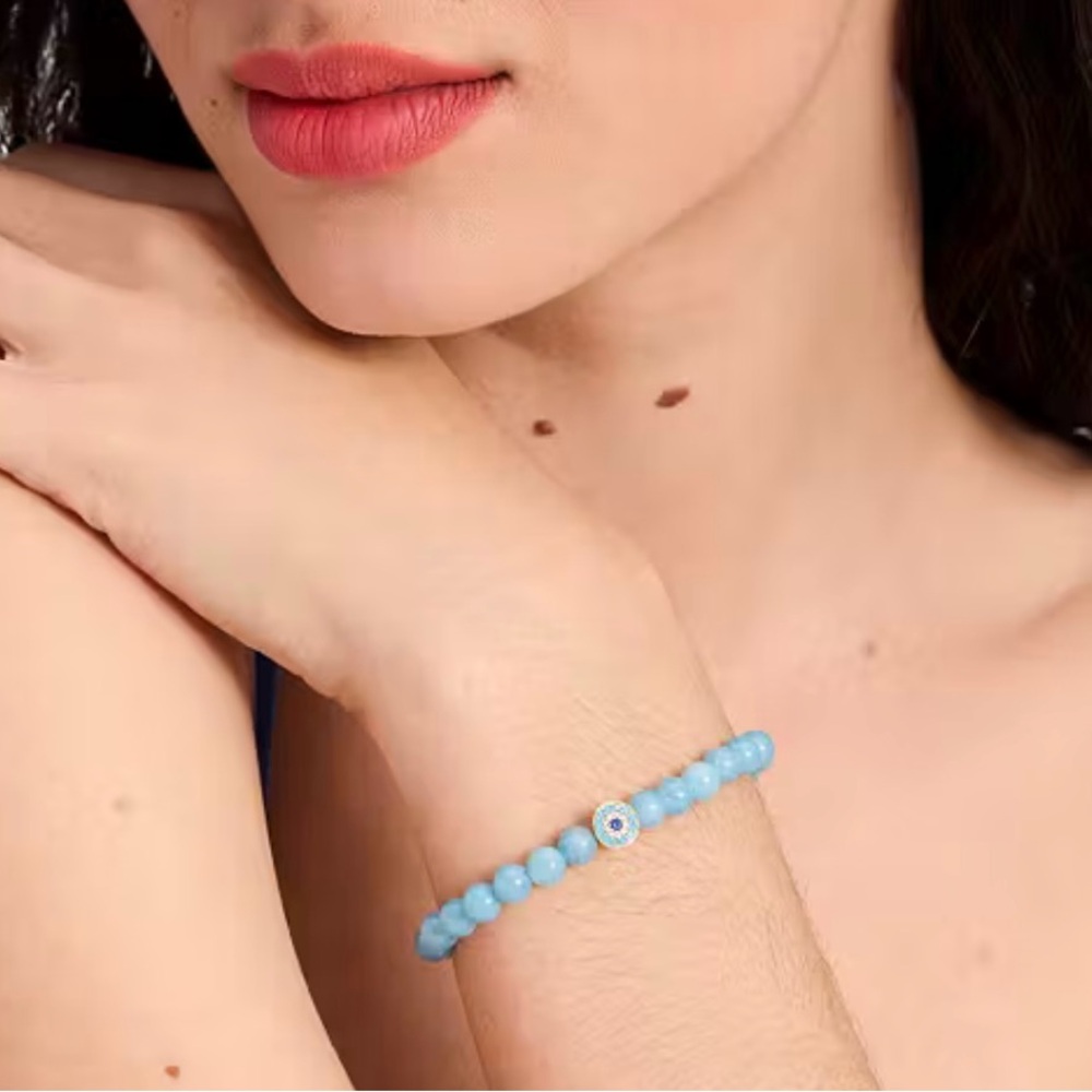 Kate Spade Light Blue Beaded Bracelet